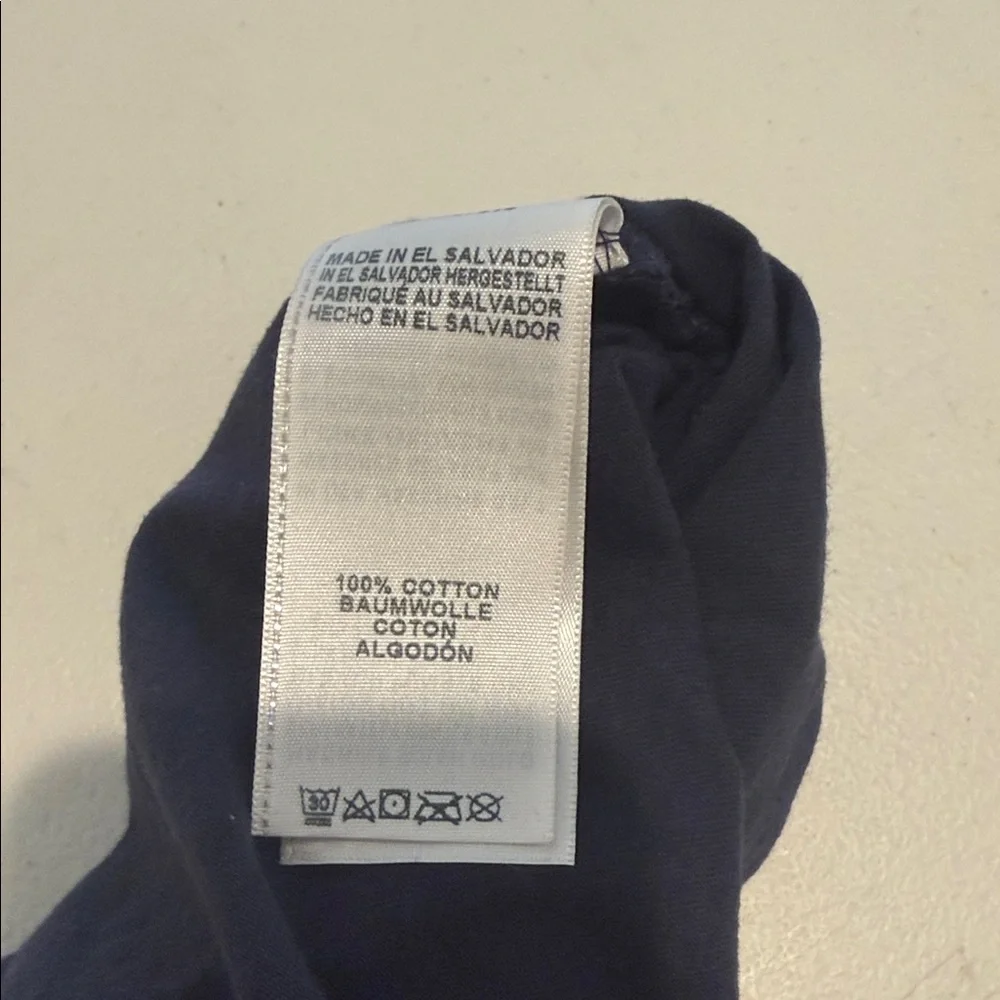 Y2K Men XXL True Religion Nostalgic Navy Retro Bold Football Beach Summer Tee